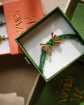 14K Emerald Ray Bracelet