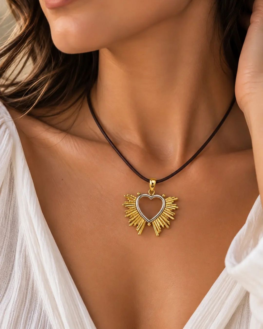 14K Heart Rays