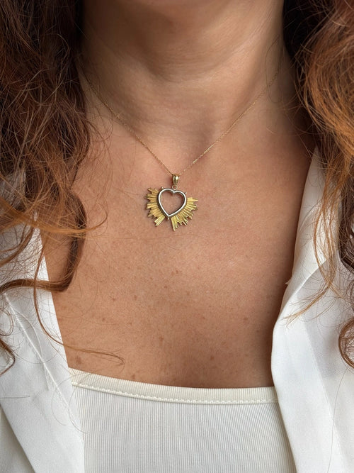 14K Heart Rays