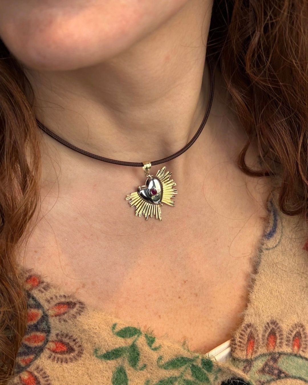 14K Ruby Heart
